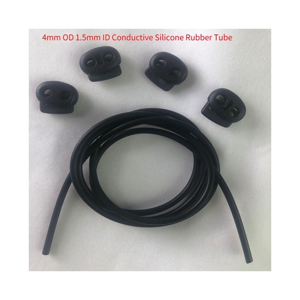 Conductive Silicone Rubber Tube 4mm OD 1.5mm ID