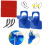 Pool Pipe Holder Mount with Cable Tie Blue 2 Pack 1