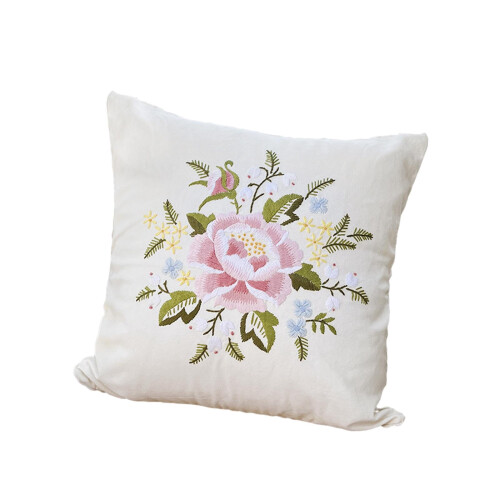 Embroidery pillow cover kit for beginners 1 piece