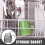 Shower shelf portable hanging wire basket 1 pack 5