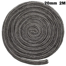 Black stove rope for wood burning stove 18/20mm x 2m