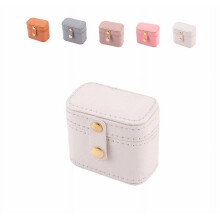 Jewelry Box Organizer for Women White Mini Travel Storage