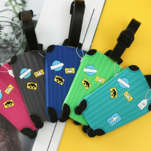 ICERUN Luggage Tags 3D Cartoon Soft Rubber 5 Pcs