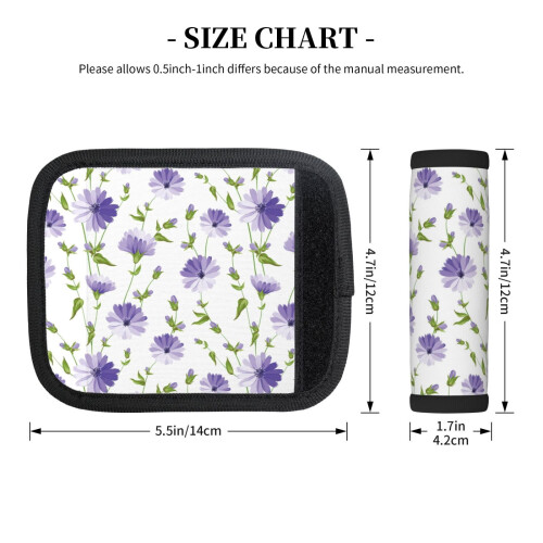 Luggage Handle Wraps Purple 2 pcs 1
