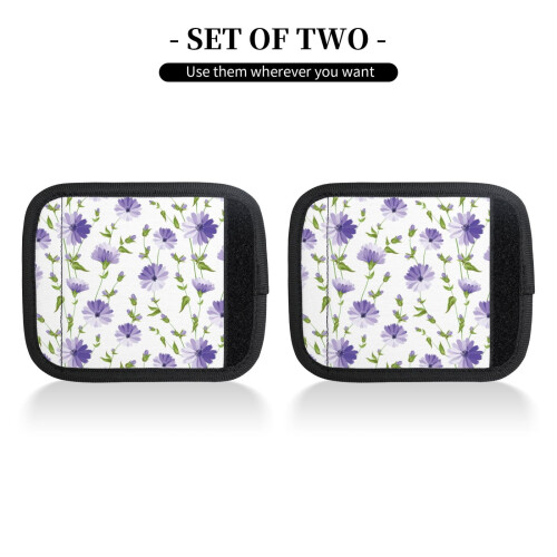 Luggage Handle Wraps Purple 2 pcs 2