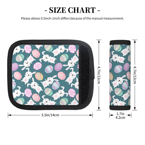Luggage Handle Wraps Rabbit Pattern 2 Pcs 1