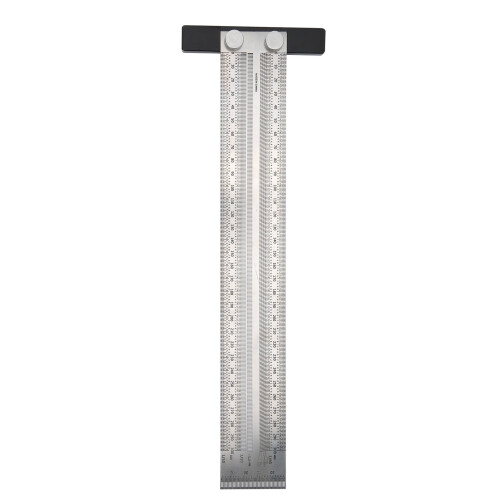 Stainless Steel T-Type Hole Ruler 300mm