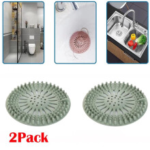 Drain Filter Silicone Shower Sink Cover 2 Pack