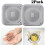 Shower Drain Cover Square Grey 2-Pack 1