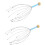 Metal Finger Neck Scalp Massager 2 Pack 1