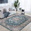 Haperlare area rug vintage boho design 5x7 ft 1