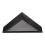 Wooden Triangle Flag Case Black Brown Shadow Box 1 Count 6