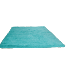 AUQ bathroom rug pure blue non-slip shower mat