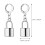 ITSELFER lock earrings punk style 1 pair 3