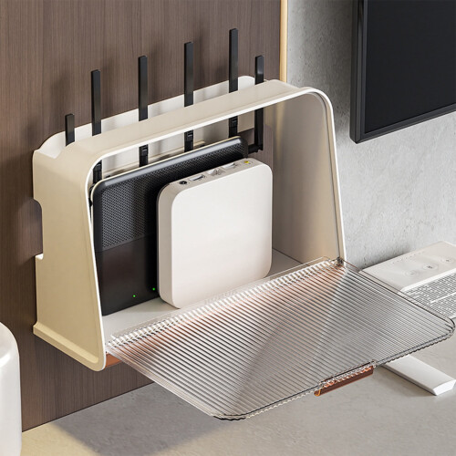 Wi-Fi Router Storage Box Plastic Light Green 1pc