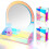 Magnetic Acrylic Locker Mirror with 2 Pen Holders 1