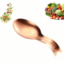 Fish-shaped stainless steel spoon rest 1 piece