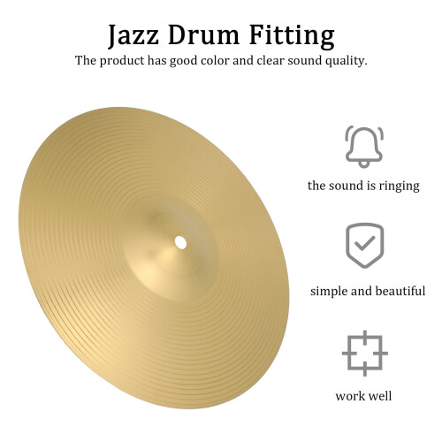 Σύμβολα κυμβάλων τυμπάνων για τύμπανα Metal Jazz Replacement Brass 1