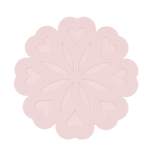 Silicone Peach Blossom Insulation Placemat 1 Piece