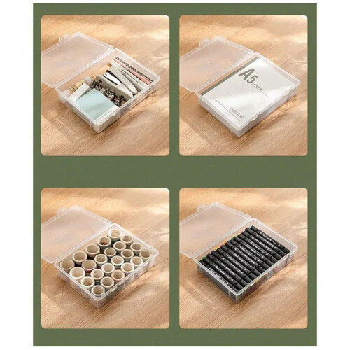 A4 organiser book transparent office file box 3 pcs 1