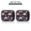 Luggage Handle Wraps Lavender Flowers Skull 2 pcs 3