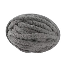 Gray Chunky Wool Yarn for Crocheting and Arm Knitting