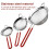 Stainless Steel Flour Sieve with Long Handle 10cm 2-Layer 7