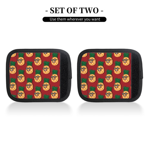 Pineapple Luggage Handle Wraps 2 pcs 2