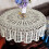 Handmade Crochet Cotton Round Tablecloth Beige 1