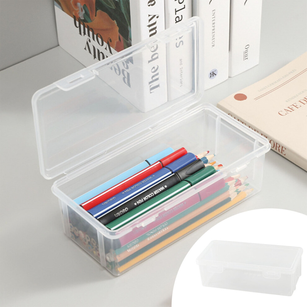 Extra Large Stackable Translucent Pencil Box for Office