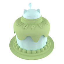Cat feeding bowl slow feeder puzzle maze 4-in-1