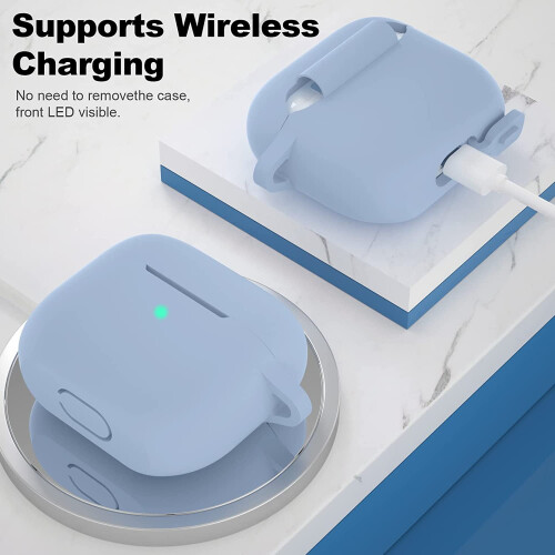 Silicone AirPods 3rd Gen Case Cover Light Blue 2
