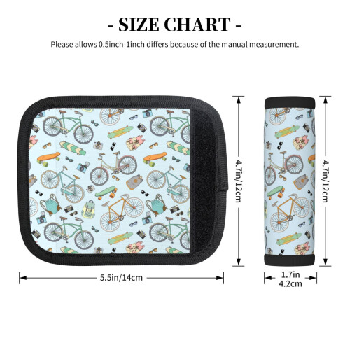 Luggage Handle Wraps Bike Scooter Pattern 2 Pcs 1