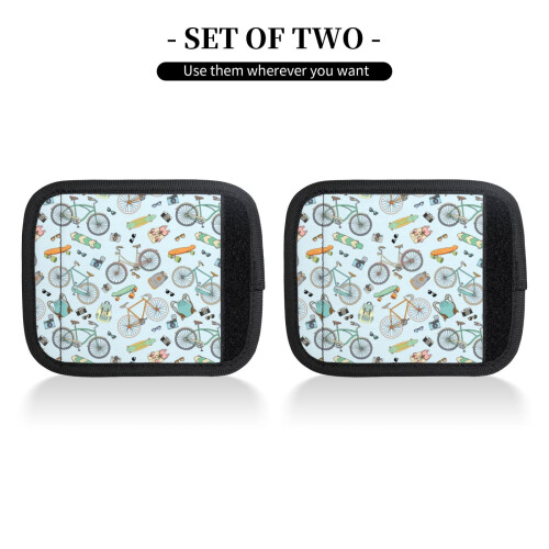 Luggage Handle Wraps Bike Scooter Pattern 2 Pcs 2