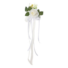 Artificial PE Flower Arrangement for Chair Backs White