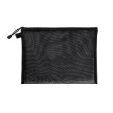 Mesh makeup bag nylon large capacity travel organizer with