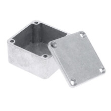1590LB Guitar Effect Pedal Enclosure Diecast Metal Aluminum Stomp Box 1.99In X 1.99In X 1.22In / 50.5mm X 50.5mm X 31mm