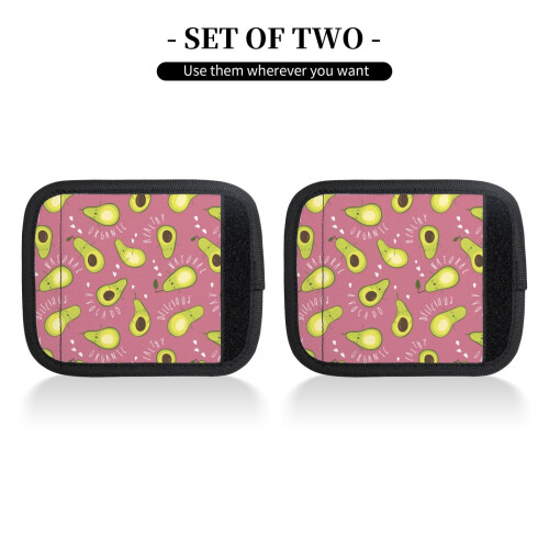 Avocado Pink Luggage Handle Wraps 2 Pcs 2