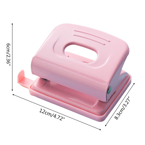 HESITONE Round 2-Hole Punch with Non-Slip Handle, 20-Sheet 1