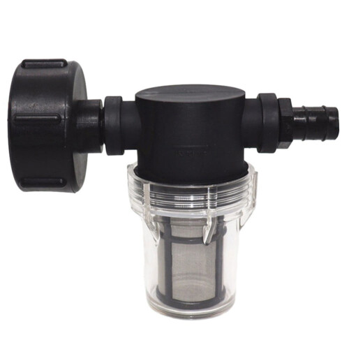 IBC rain barrel filter hose connector 100 mesh stainless