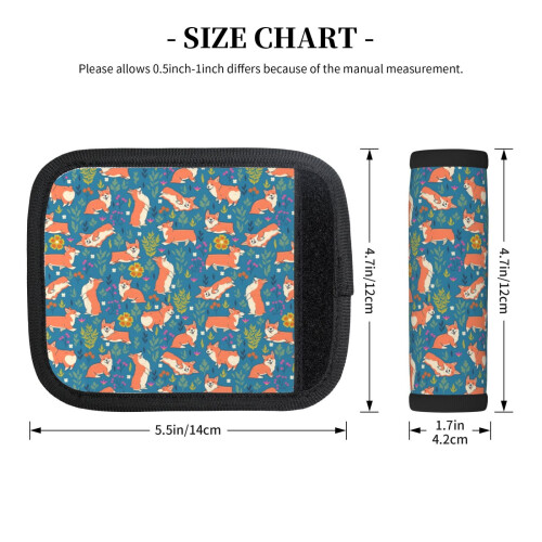 Luggage Handle Wraps with Floral Design 2 Pcs 1