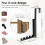 Foldable Over-Door Drying Rack with 4 Grooves and Sturdy 3