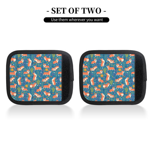 Luggage Handle Wraps with Floral Design 2 Pcs 2