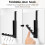 Foldable Over-Door Drying Rack with 4 Grooves and Sturdy 4
