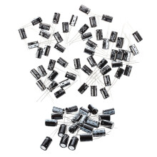 50Pcs 35V Electrolytic Capacitor 470UF 10 x 17mm with 20Pcs 1000UF 25V 105C Radial Electrolytic Capacitors Black 10X17mm