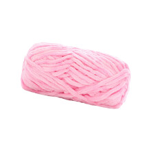 Pink chunky wool yarn for hand knitting and crocheting,