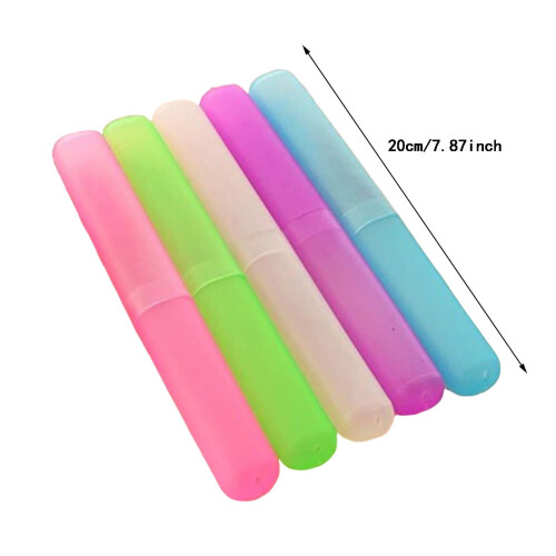 Toothbrush Case Portable Dust-Proof Plastic 5 Pcs 1