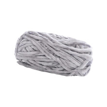 Light Gray Chunky Wool Yarn for Hand Knitting and Crocheting