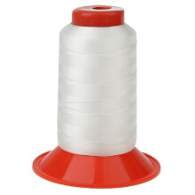 White bonded nylon thread for upholstery and heavy fabrics