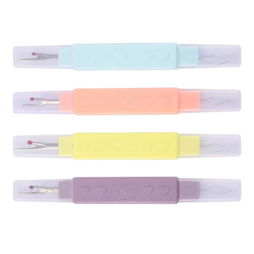 Needle threader and seam ripper 2-in-1